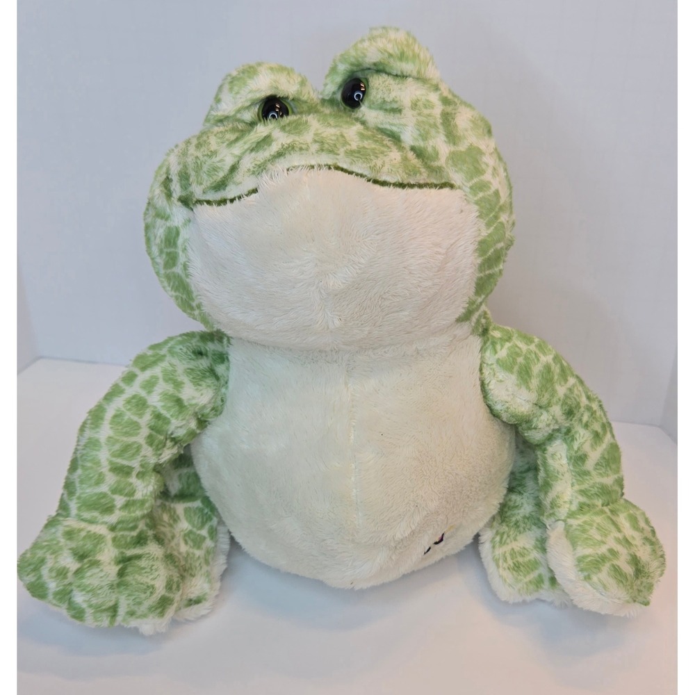 Ganz Webkinz Y2K Spotted Frog Green White Plush Stuffed Animal Toy HM142 NO CODE